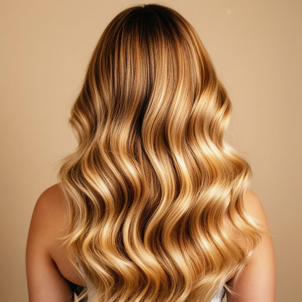 Warmes Goldblond mit weichem Verlauf – Coloration von Nicole Werner
