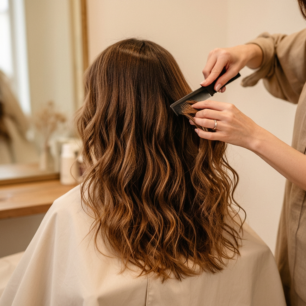 Schnitt nach der Philosophie des Premium Organic Haircuttings — Salon Kamm in
